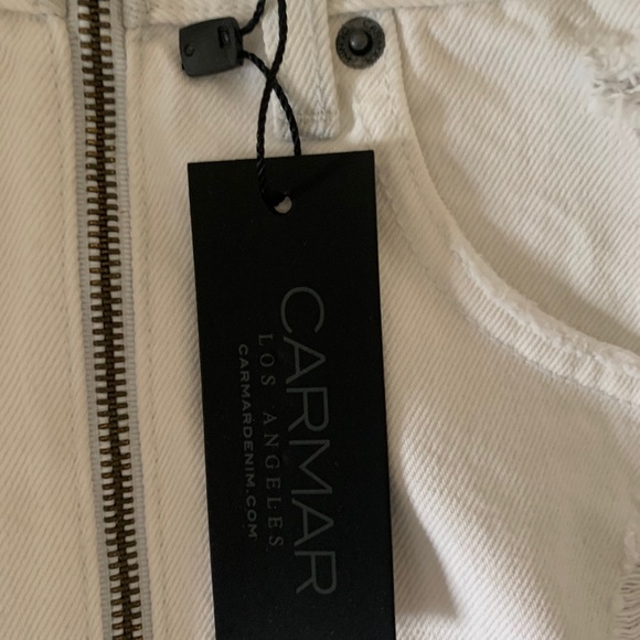 White Carmar Denim Zip Up Jean skirt - Picture 2 of 4